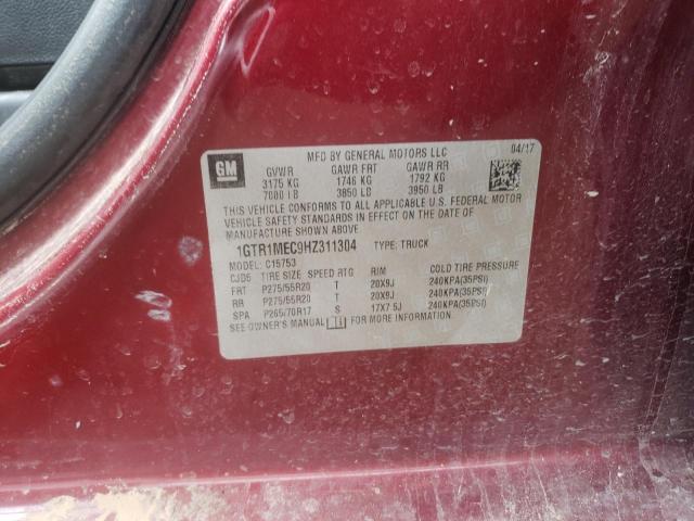 Photo 10 from auction – 2017 GMC SIERRA C15 with VIN 1GTR1MEC9HZ311304