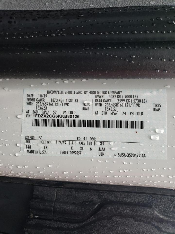 Photo 10 from auction – 2019 FORD TRANSIT T- with VIN 1FDZX2CG6KKB80126