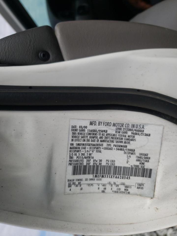 Photo 10 from auction – 2000 MERCURY SABLE LS P with VIN 1MEFM55SXYA628545