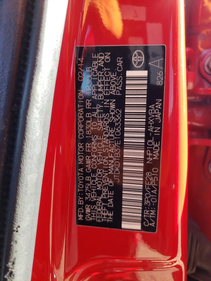 Photo 10 from auction – 2014 TOYOTA PRIUS C with VIN JTDKDTB37E1063362
