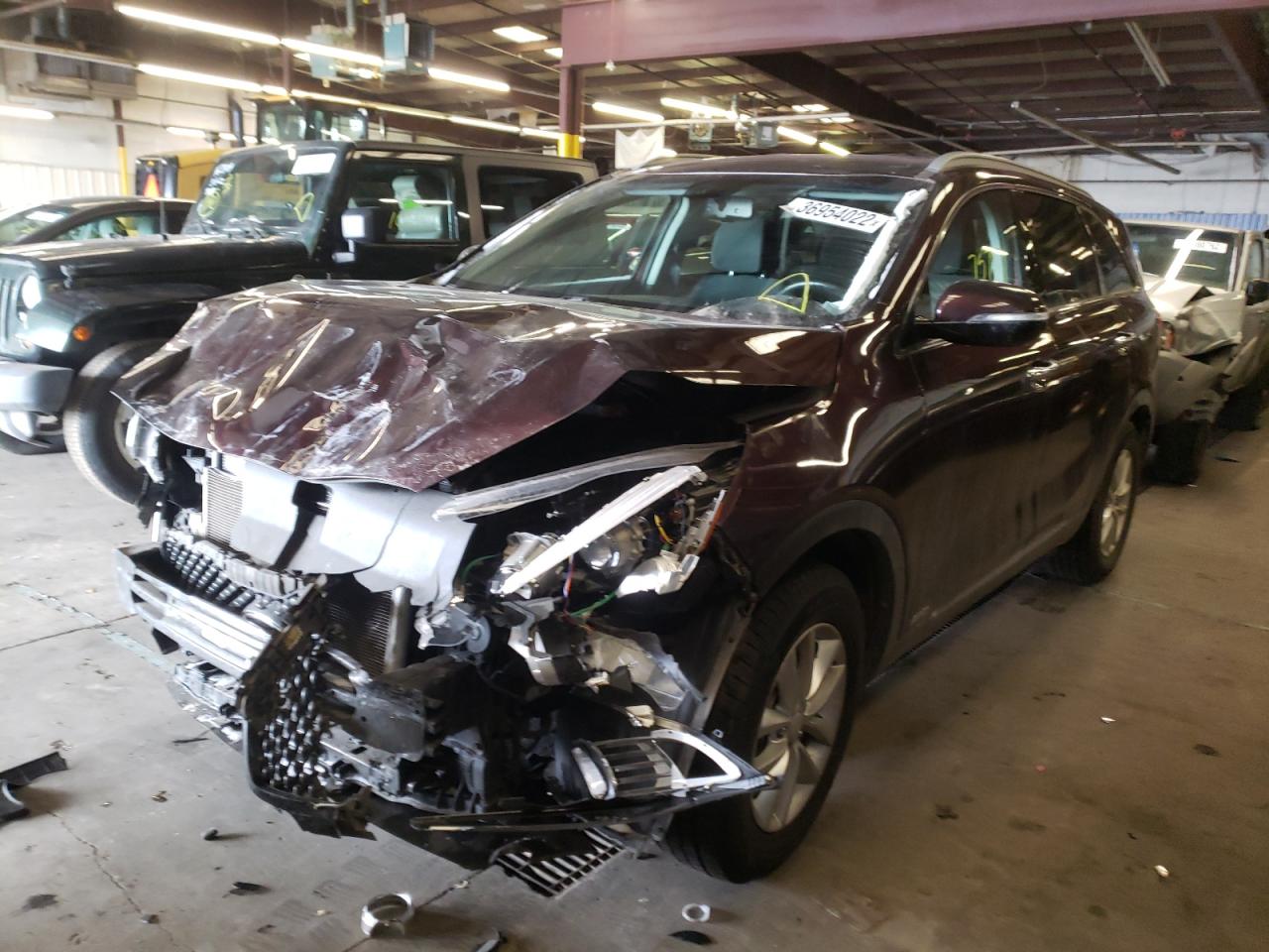 Photo 2 from auction – 2016 KIA SORENTO LX with VIN 5XYPGDA38GG046819