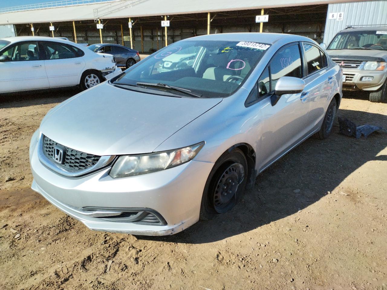 Photo 2 from auction – 2014 HONDA CIVIC LX with VIN 19XFB2F59EE068332