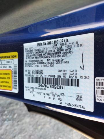 Photo 10 from auction – 2013 FORD FUSION S with VIN 3FA6P0G7XDR203191