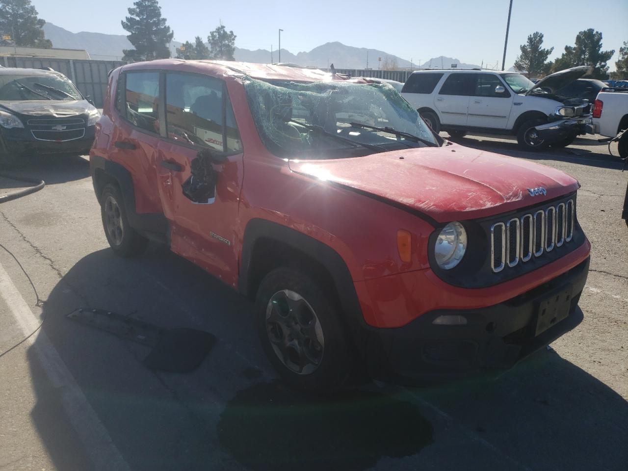 JEEP RENEGADE S 2015 with VIN ZACCJBAT4FPB41932 - Photo from auction