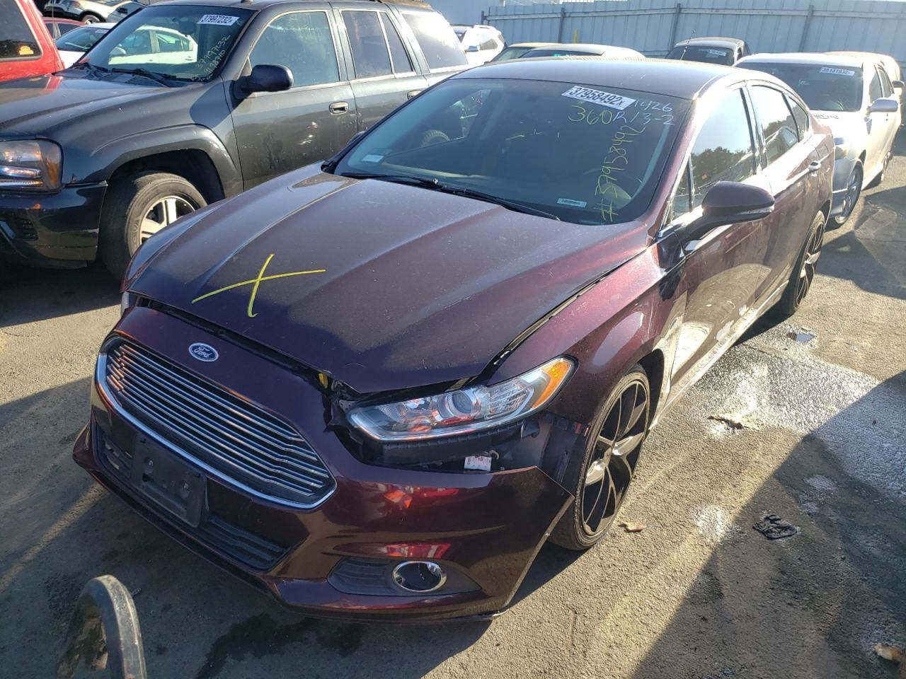 Photo 2 from auction – 2013 FORD FUSION SE with VIN 3FA6P0HR1DR344439