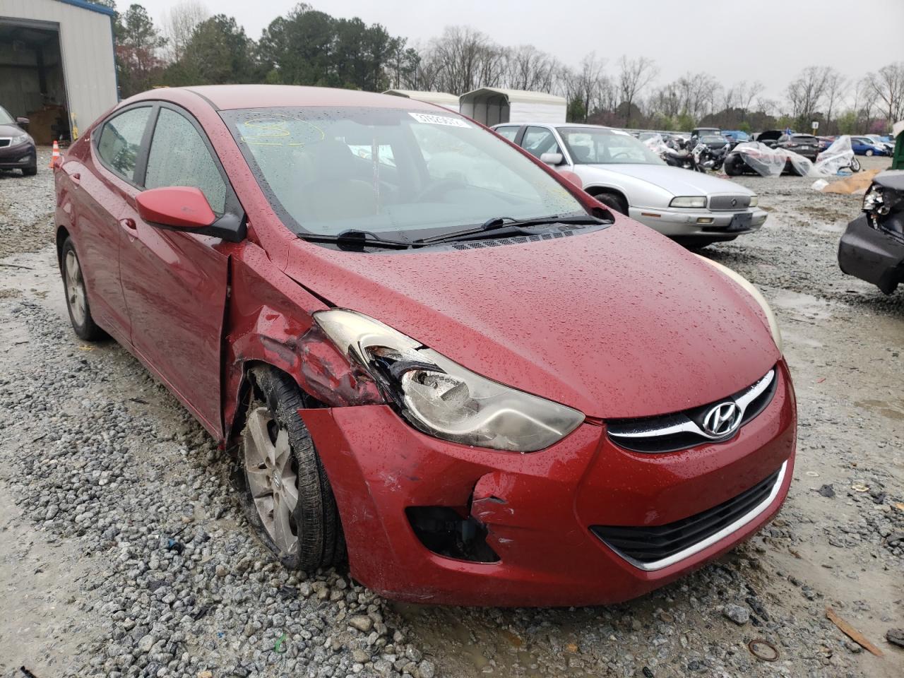 HYUNDAI ELANTRA GL 2011 with VIN KMHDH4AE0BU119332 - Photo from auction