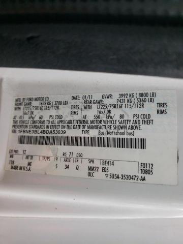 Photo 10 from auction – 2011 FORD ECONOLINE with VIN 1FBNE3BL4BDA53039