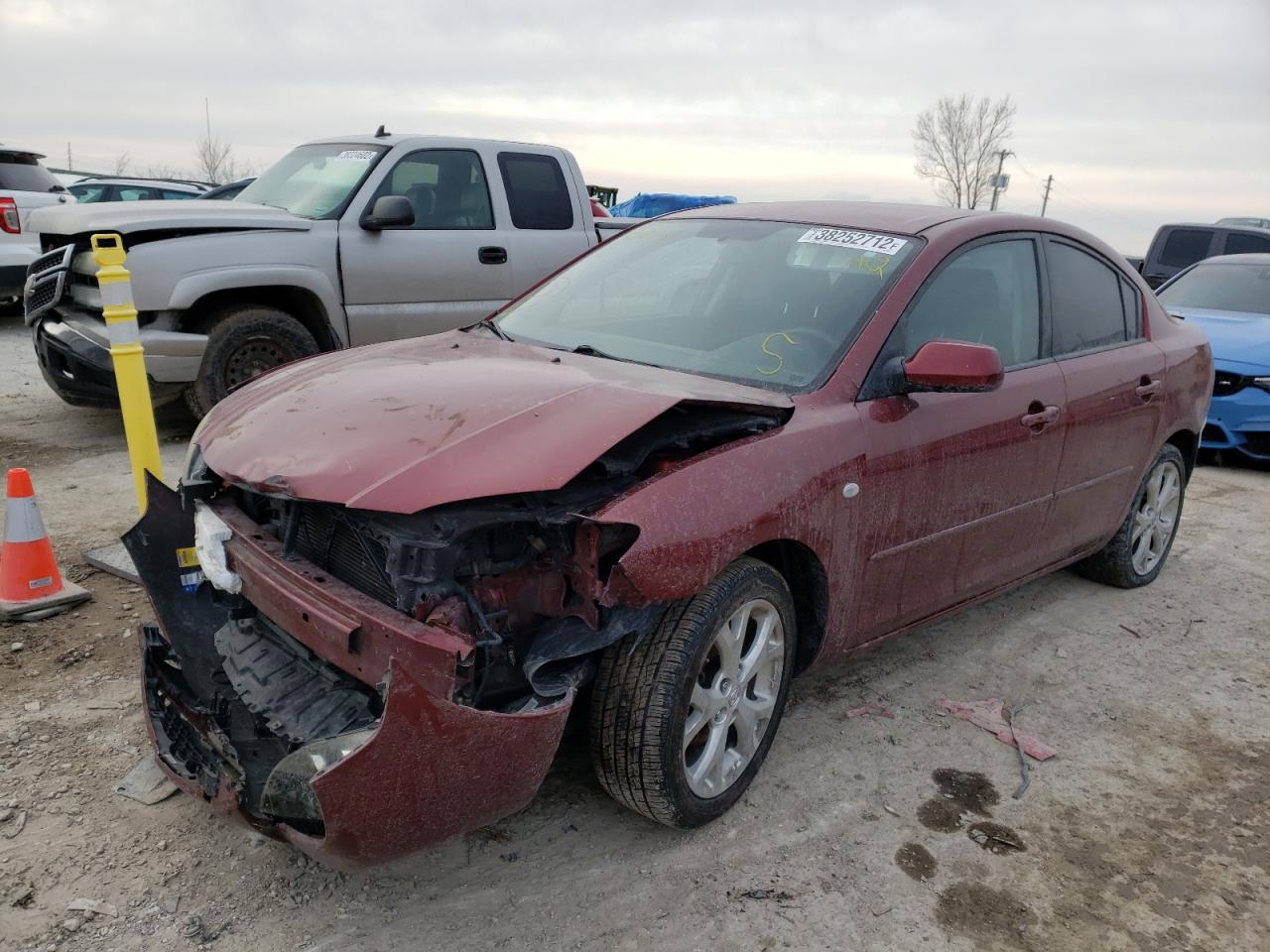 Photo 2 from auction – 2008 MAZDA 3 I with VIN JM1BK32F381140247