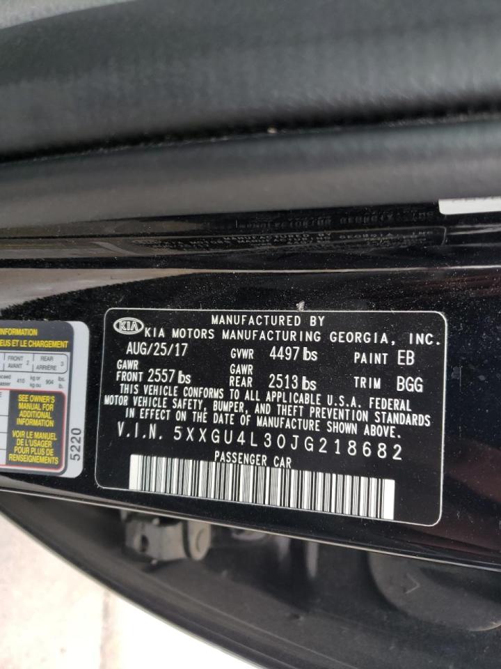 Photo 10 from auction – 2018 KIA OPTIMA EX with VIN 5XXGU4L30JG218682