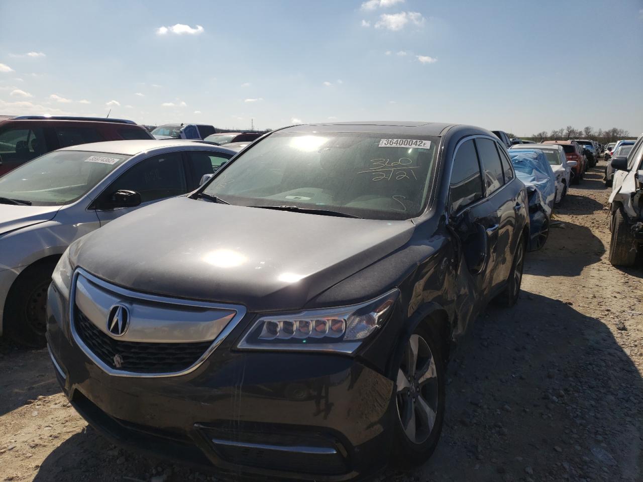 Photo 2 from auction – 2016 ACURA MDX with VIN 5FRYD3H28GB015127