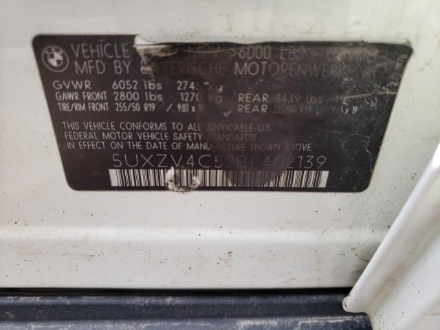 Photo 10 from auction – 2011 BMW X5 XDRIVE3 with VIN 5UXZV4C52BL402139