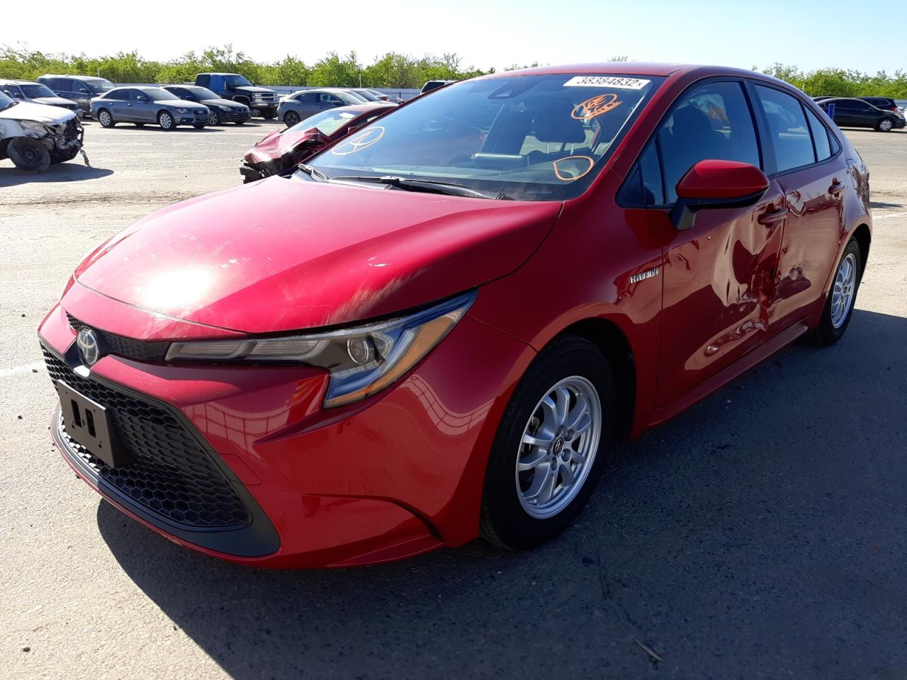 Photo 2 from auction – 2020 TOYOTA COROLLA LE with VIN JTDEBRBE3LJ015748