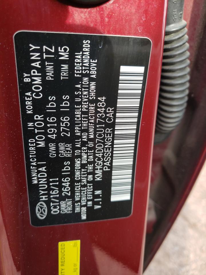 Photo 10 from auction – 2012 HYUNDAI GENESIS 3. with VIN KMHGC4DD7CU173484