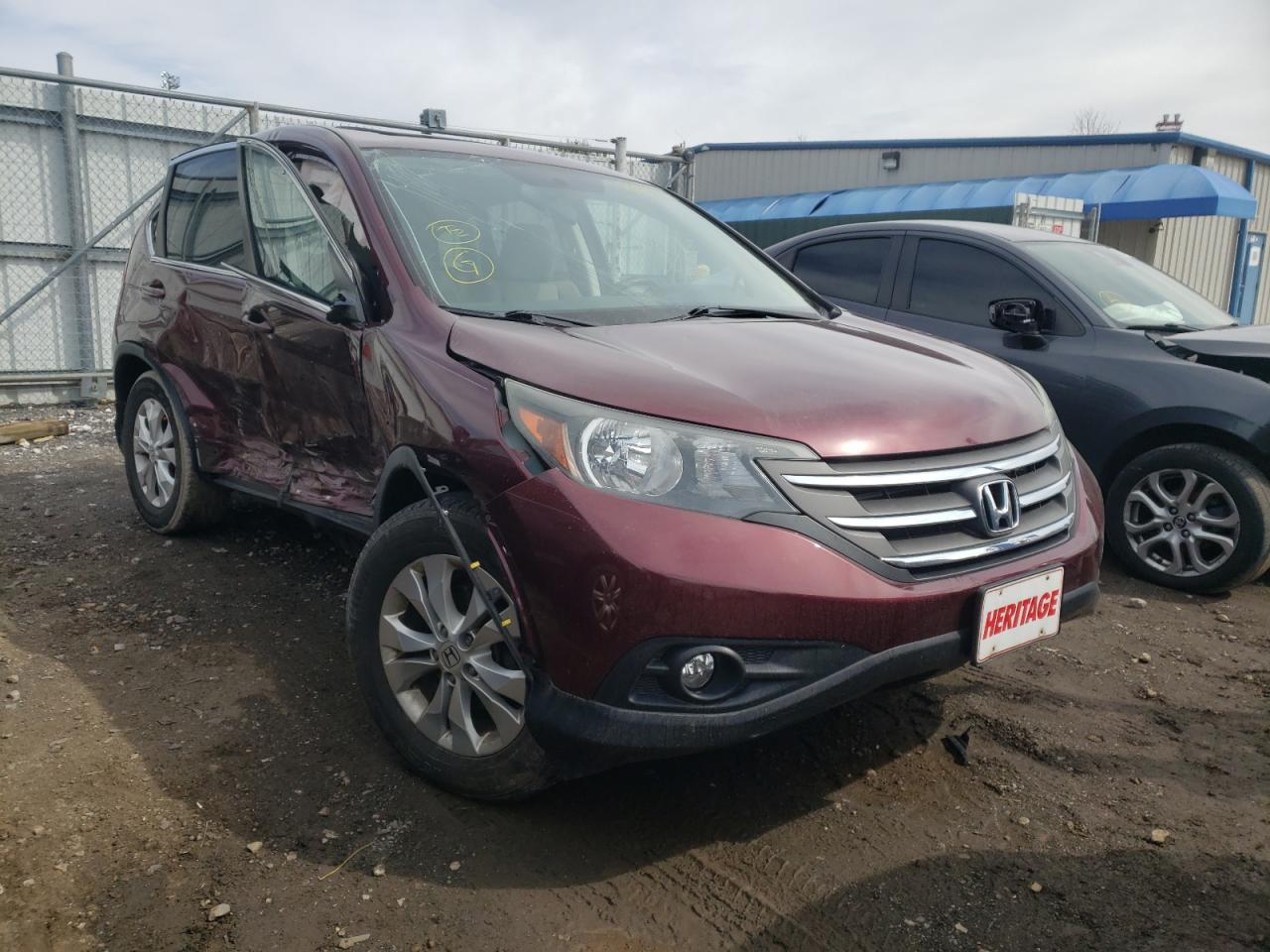 HONDA CR-V EX 2014 with VIN 5J6RM4H54EL056493 - Photo from auction
