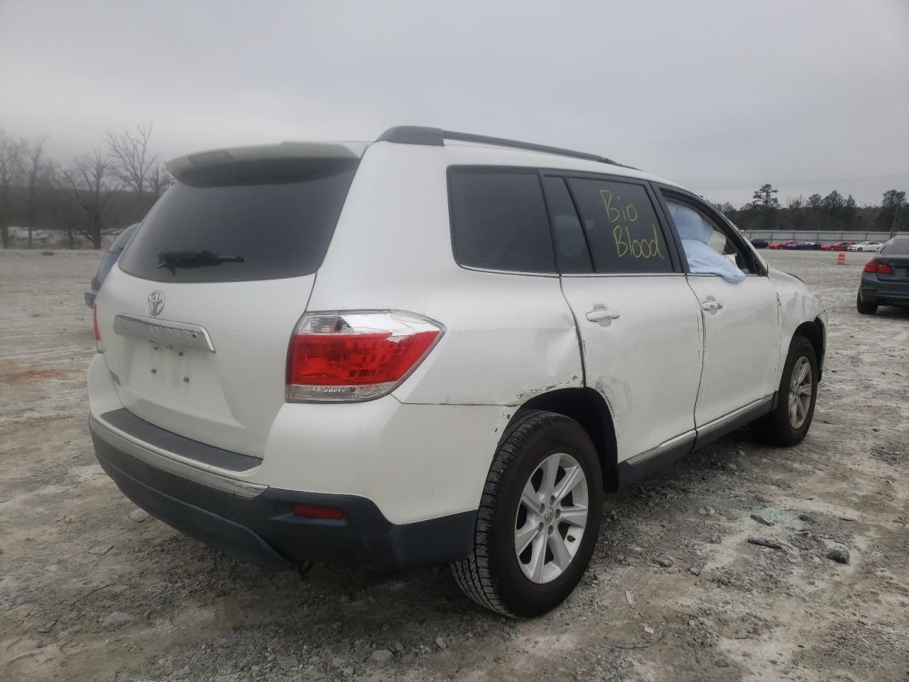 Photo 4 from auction – 2012 TOYOTA HIGHLANDER with VIN 5TDZK3EH4CS082995
