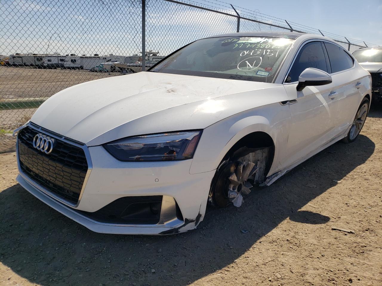 Photo 2 from auction – 2021 AUDI A5 PREMIUM with VIN WAUABCF53MA043151