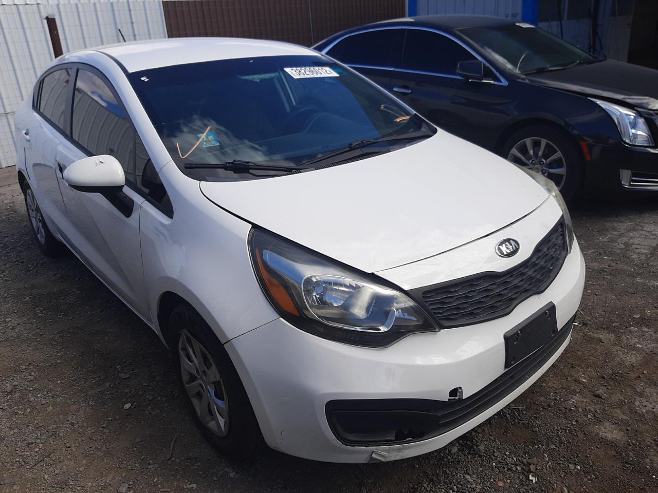 KIA RIO LX 2013 with VIN KNADM4A37D6256447 - Photo from auction
