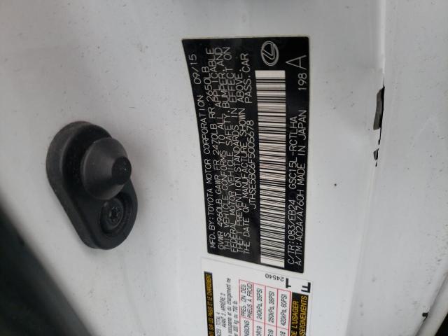 Photo 10 from auction – 2015 LEXUS RC 350 with VIN JTHSE5BC6F5005678