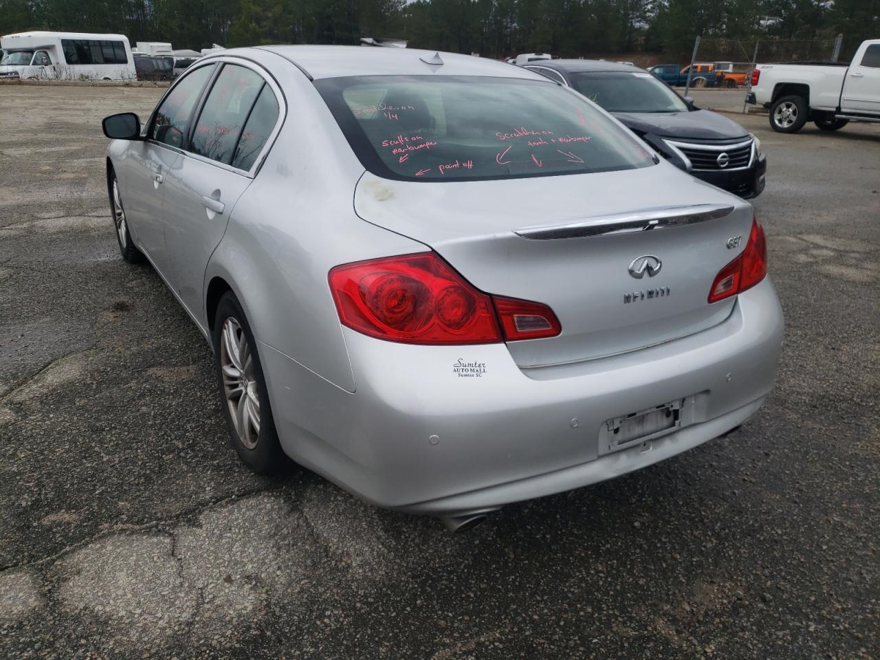 Photo 3 from auction – 2011 INFINITI G37 BASE with VIN JN1CV6APXBM500792