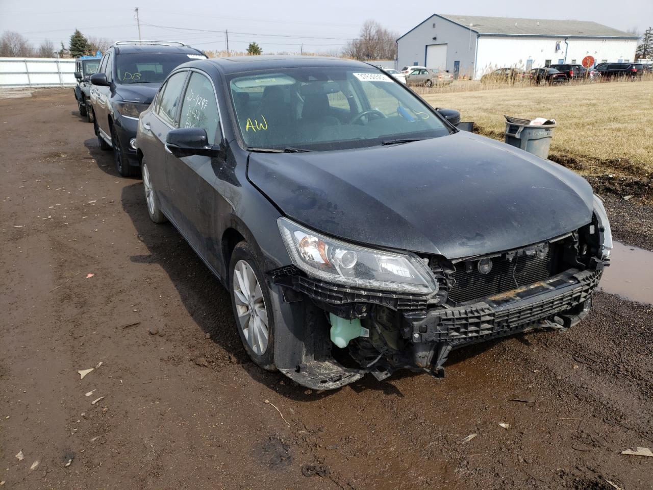 HONDA ACCORD EXL 2014 with VIN 1HGCR3F86EA031399 - Photo from auction