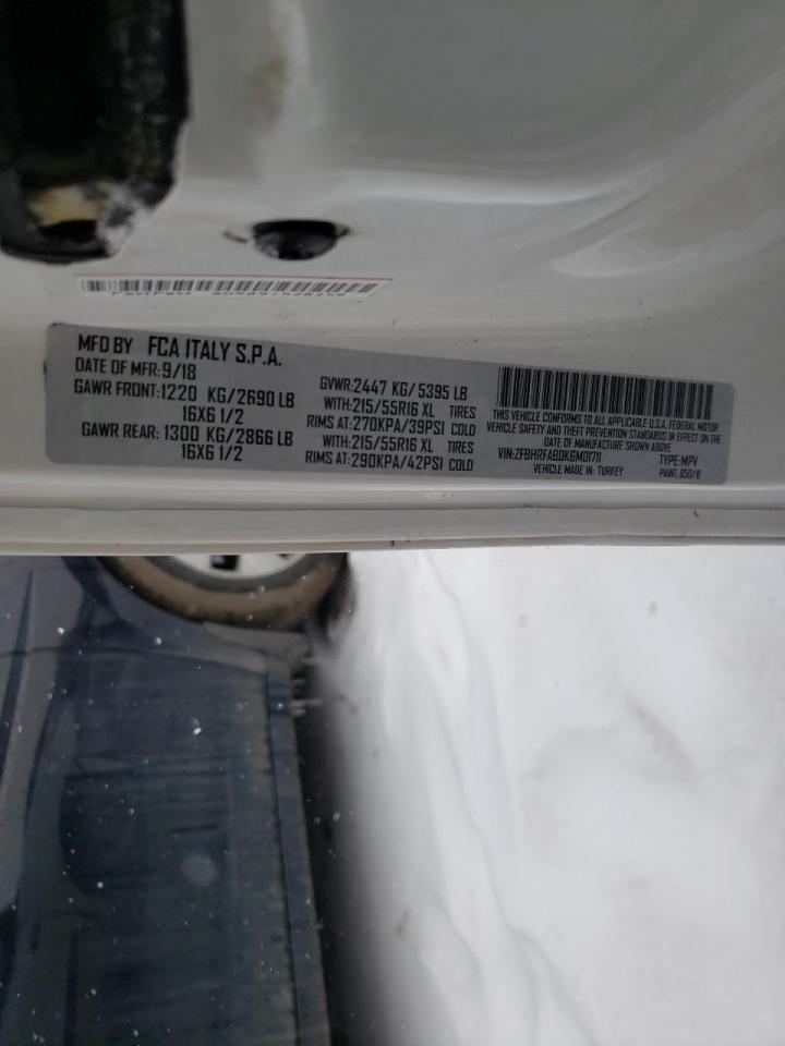 Photo 10 from auction – 2019 RAM PROMASTER with VIN ZFBHRFAB0K6M01711