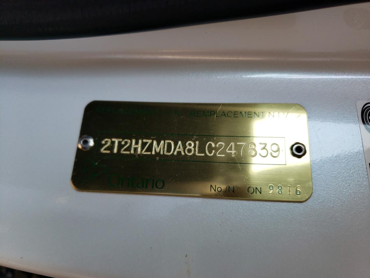 Photo 10 from auction – 2020 LEXUS RX 350 with VIN 2T2HZMDA8LC247839