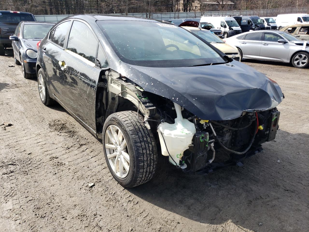 KIA FORTE LX 2014 with VIN KNAFK4A64E5057727 - Photo from auction