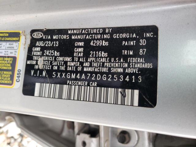 Photo 10 from auction – 2013 KIA OPTIMA LX with VIN 5XXGM4A72DG253413