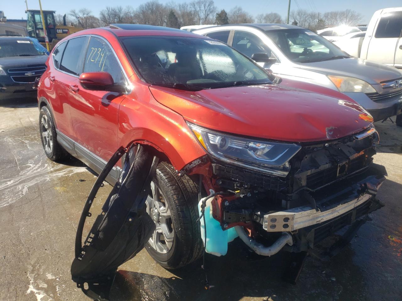 HONDA CR-V EX 2017 with VIN 2HKRW2H55HH674077 - Photo from auction