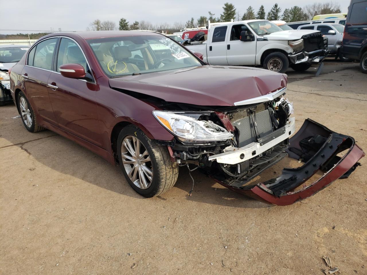HYUNDAI GENESIS 3. 2012 with VIN KMHGC4DD7CU173484 - Photo from auction