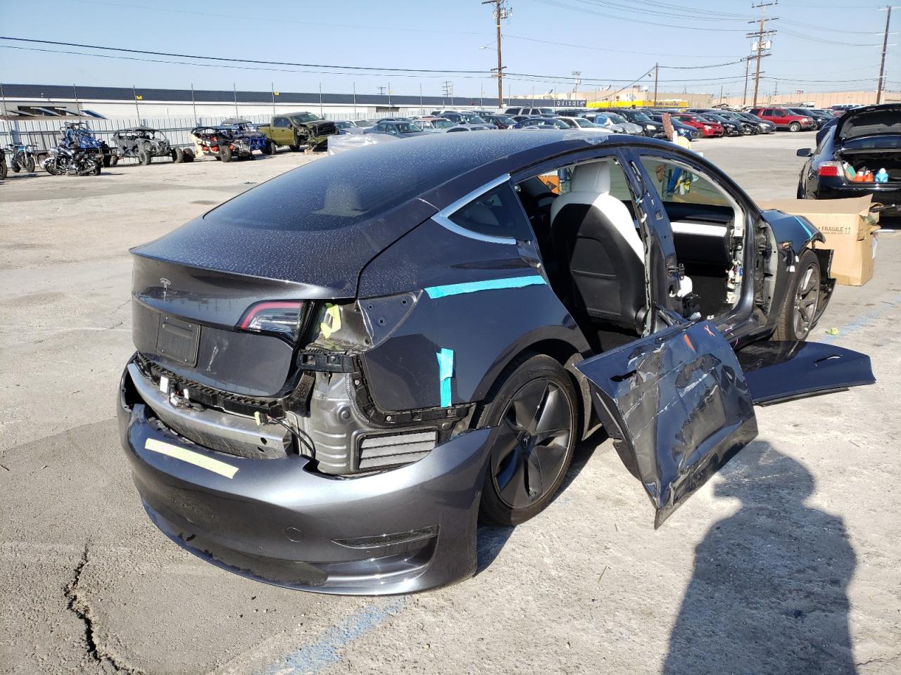 Photo 4 from auction – 2020 TESLA MODEL 3 with VIN 5YJ3E1EA3LF804823