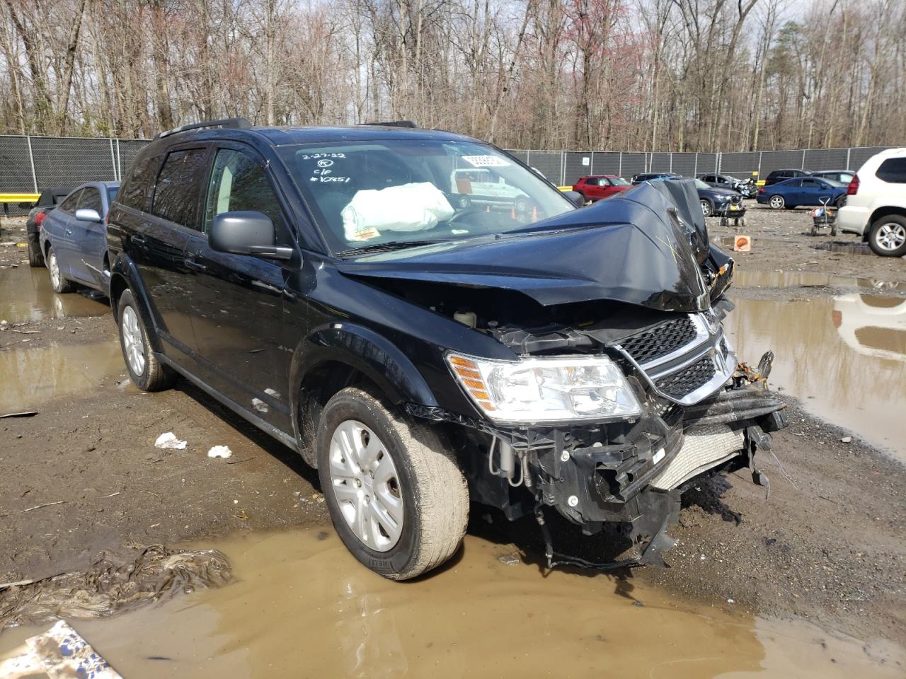 DODGE JOURNEY SE 2017 with VIN 3C4PDCAB6HT622282 - Photo from auction