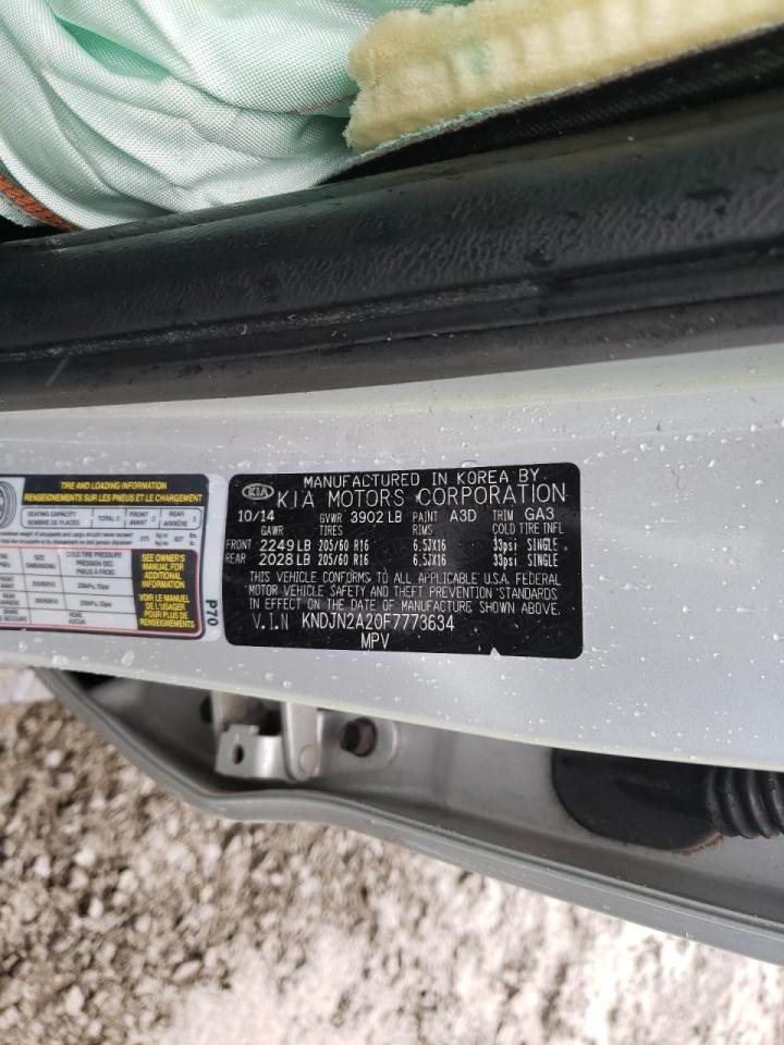 Photo 10 from auction – 2015 KIA SOUL with VIN KNDJN2A20F7773634