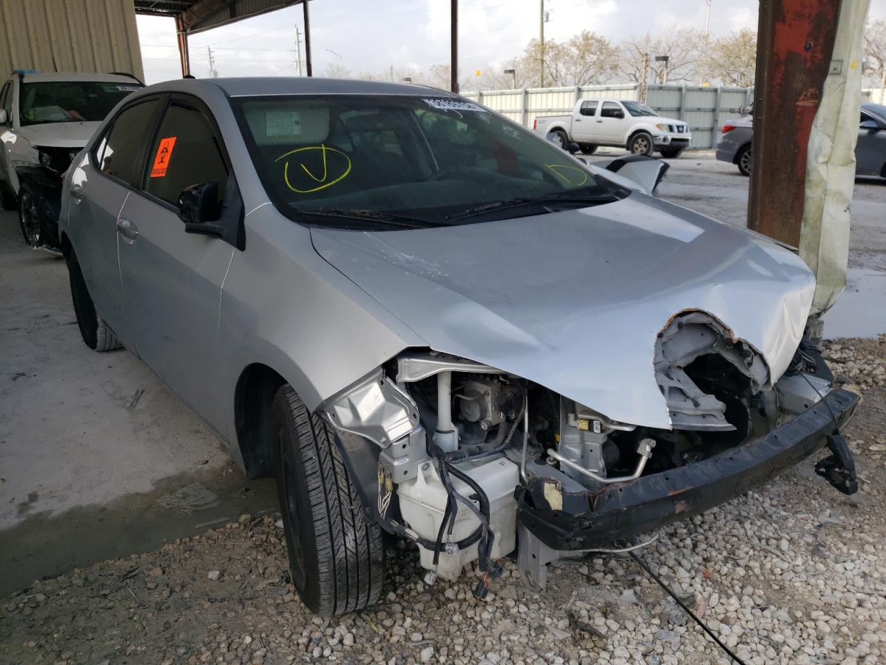 TOYOTA COROLLA L 2014 with VIN 2T1BURHE7EC133076 - Photo from auction