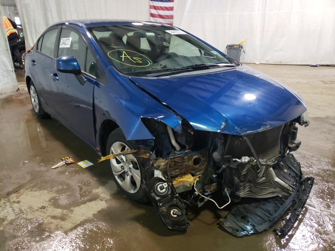 Photo 1 from auction – 2013 HONDA CIVIC LX with VIN 2HGFB2F57DH592972