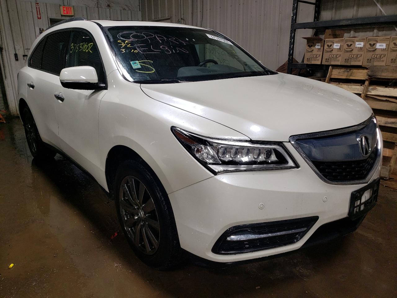 Photo 1 from auction – 2015 ACURA MDX ADVANC with VIN 5FRYD4H8XFB018488