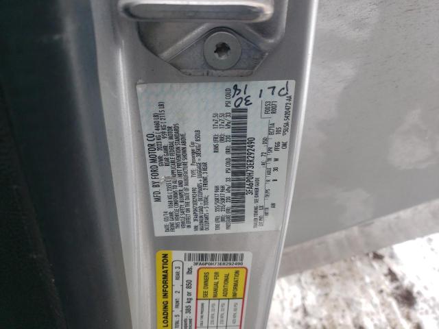 Photo 10 from auction – 2014 FORD FUSION SE with VIN 3FA6P0H73ER292490
