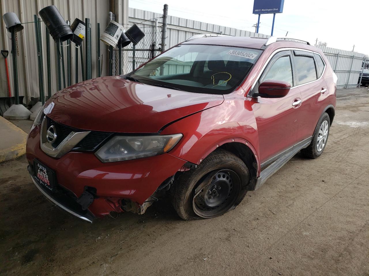 Photo 2 from auction – 2016 NISSAN ROGUE S with VIN KNMAT2MVXGP701949