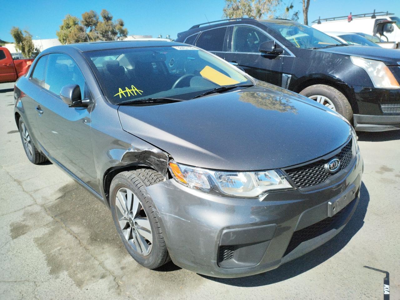 KIA FORTE EX 2013 with VIN KNAFU6A25D5709336 - Photo from auction