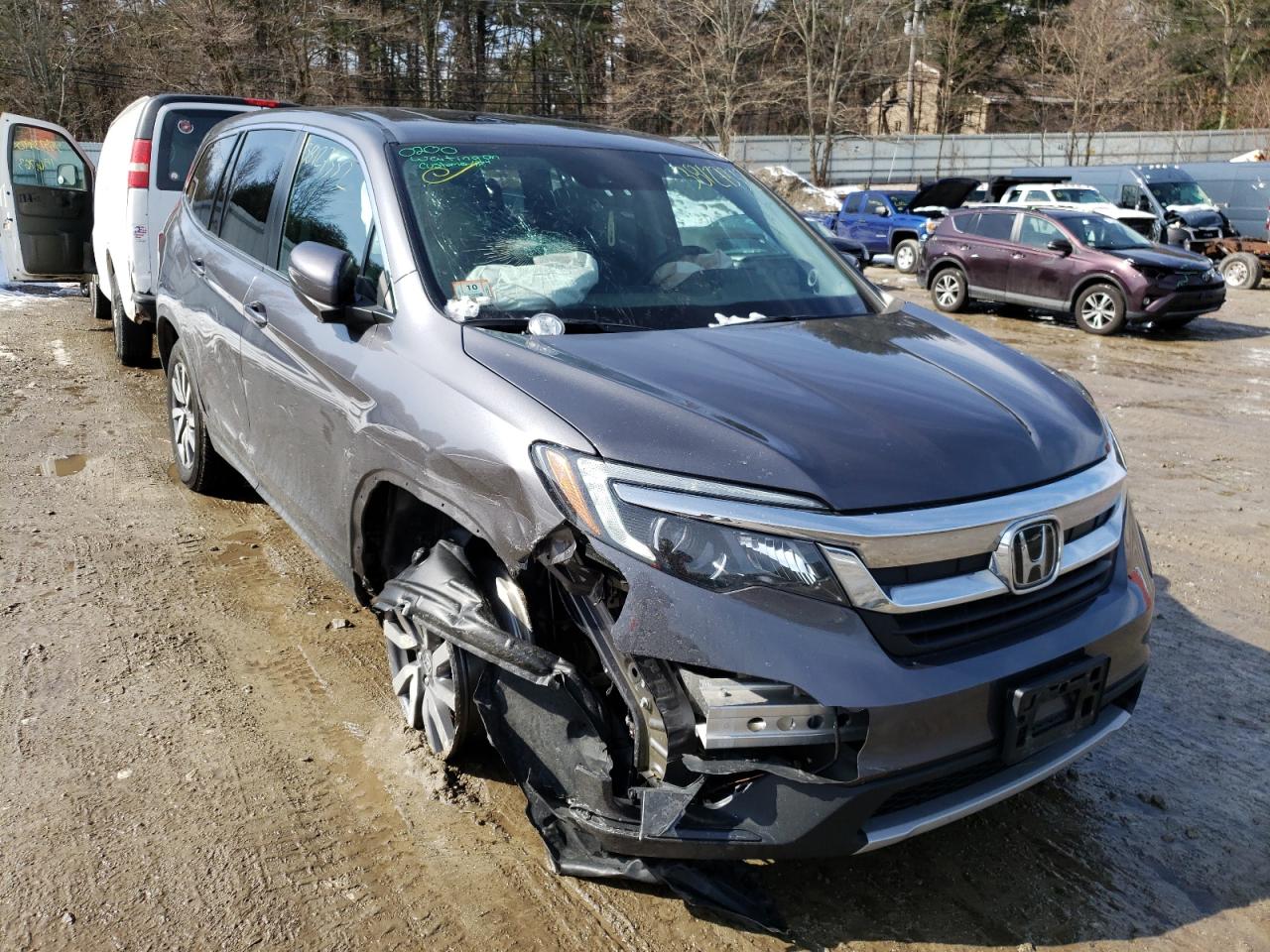 Photo 1 from auction – 2020 HONDA PILOT EXL with VIN 5FNYF6H56LB055336