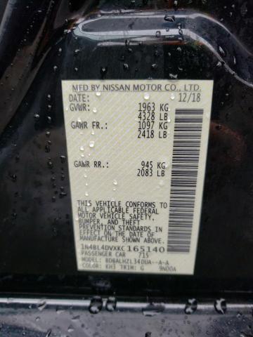 Photo 10 from auction – 2019 NISSAN ALTIMA SV with VIN 1N4BL4DVXKC165140