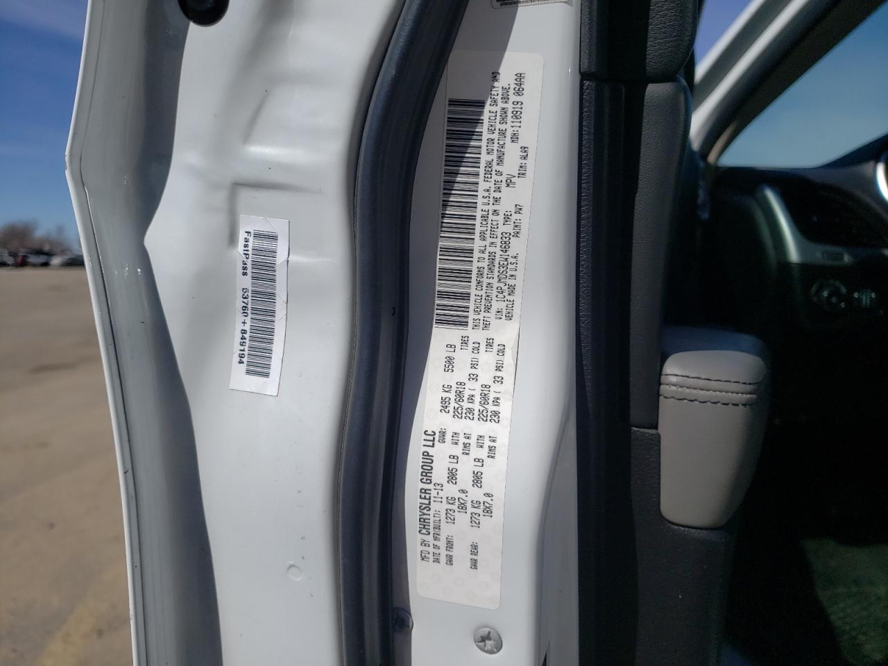 Photo 10 from auction – 2014 JEEP CHEROKEE L with VIN 1C4PJMDS3EW146833