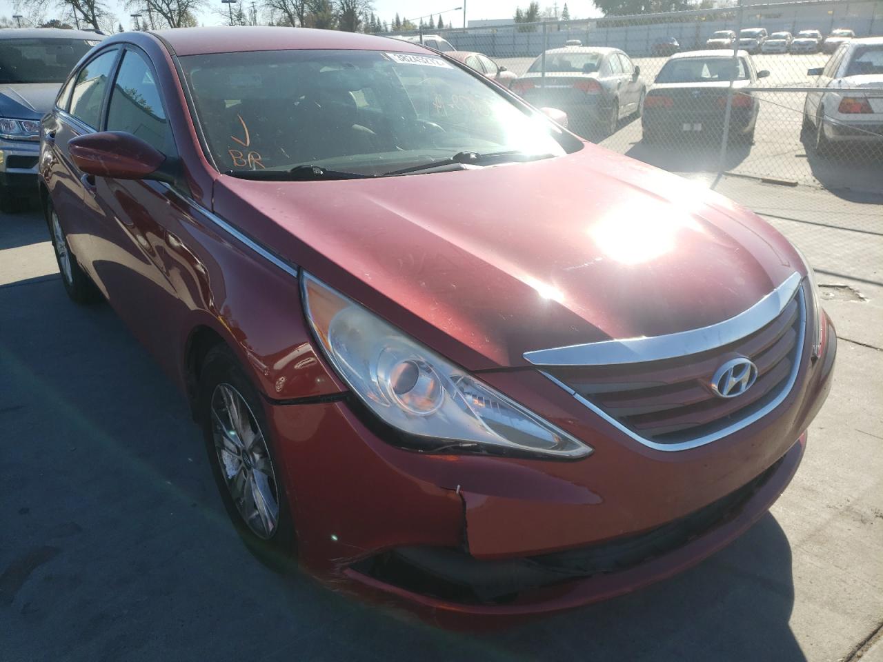 Photo 1 from auction – 2014 HYUNDAI SONATA GLS with VIN 5NPEB4AC6EH834820