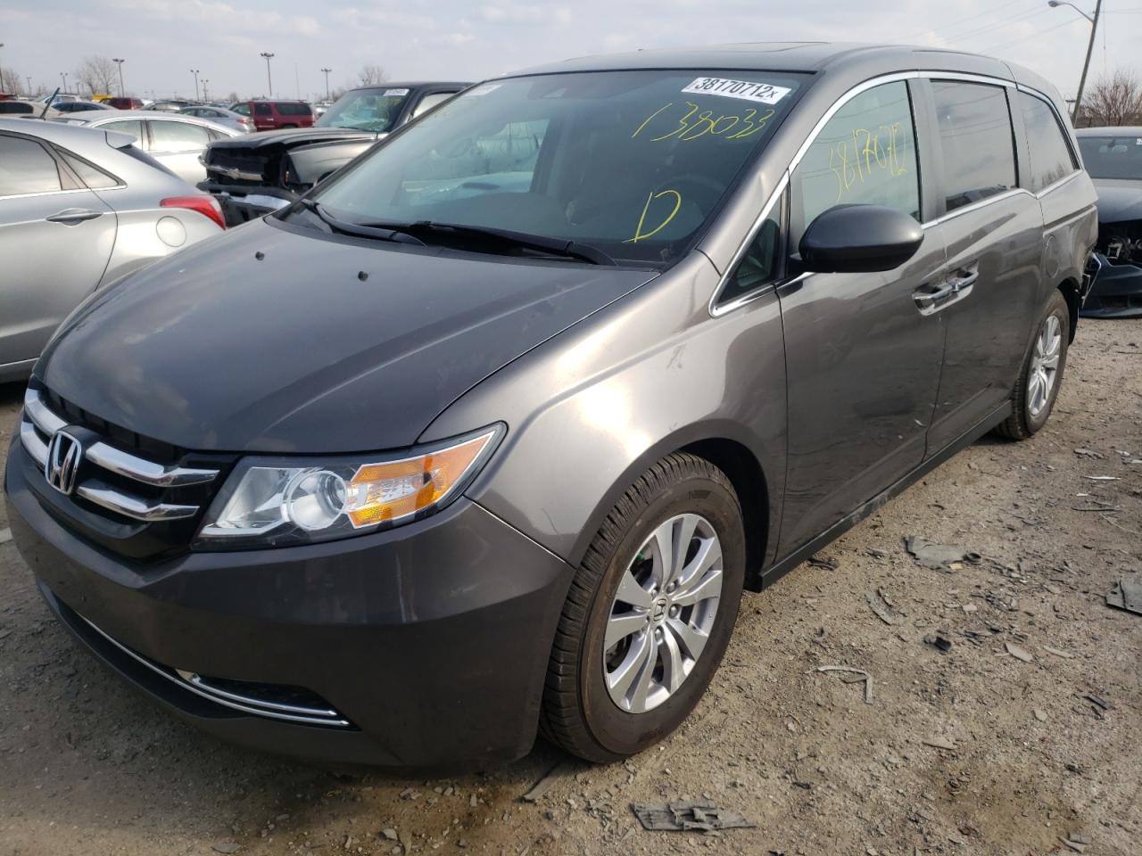 Photo 2 from auction – 2014 HONDA ODYSSEY EX with VIN 5FNRL5H65EB138033