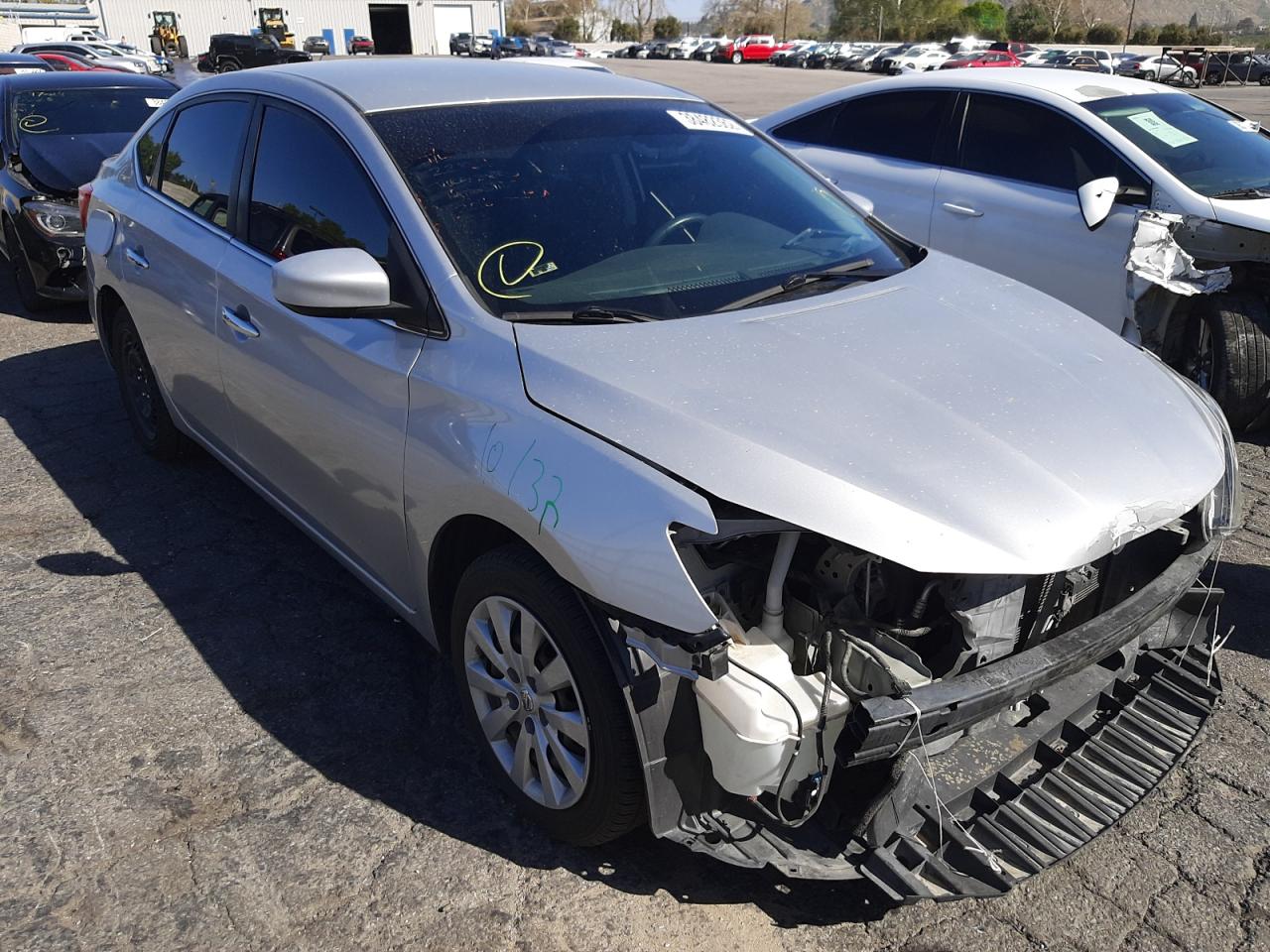 NISSAN SENTRA S 2016 with VIN 3N1AB7AP7GL650253 - Photo from auction