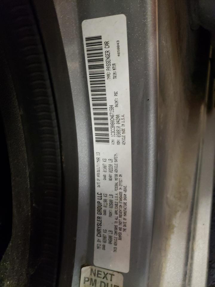 Photo 10 from auction – 2013 CHRYSLER 200 LX with VIN 1C3CCBAB0DN671584