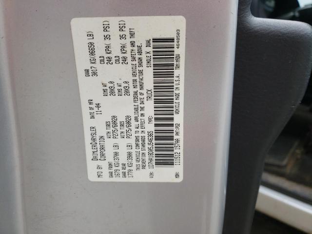 Photo 10 from auction – 2005 DODGE RAM 1500 S with VIN 1D7HA18D05J546365