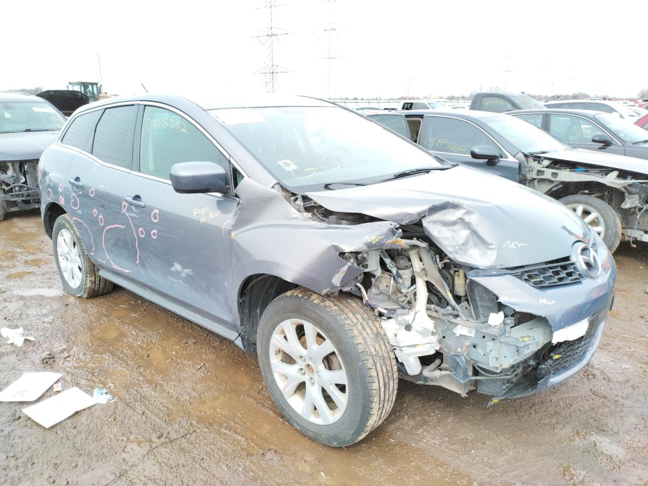 MAZDA CX-7 2008 with VIN JM3ER293680173576 - Photo from auction