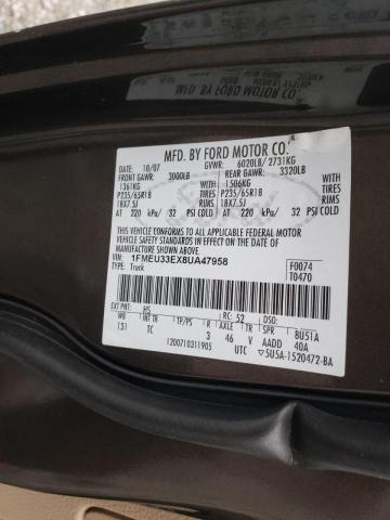 Photo 10 from auction – 2008 FORD EXPLORER S with VIN 1FMEU33EX8UA47958