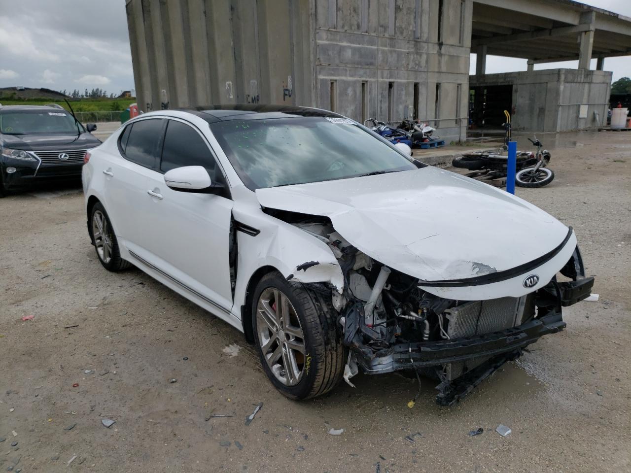 KIA OPTIMA SX 2013 with VIN 5XXGR4A63DG168959 - Photo from auction